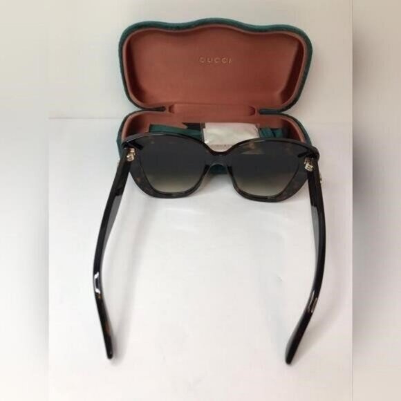 New - ? Original Gucci Light Brown Butterfly Ladies Sunglasses GG0327S 002 main image 12